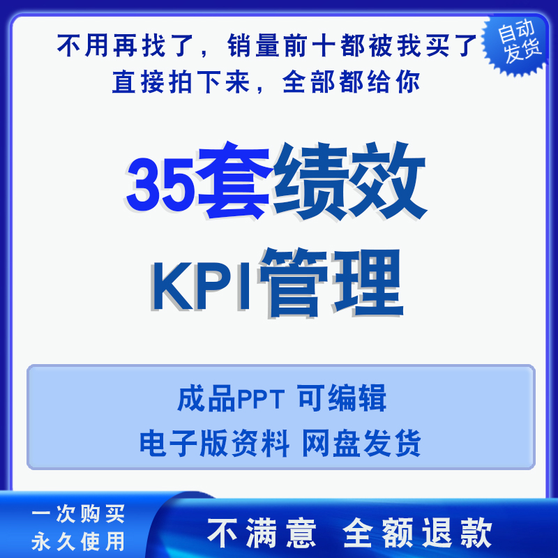 新企业员工KPI绩效考核与管理PPT课件模板 人力资源人事制度培