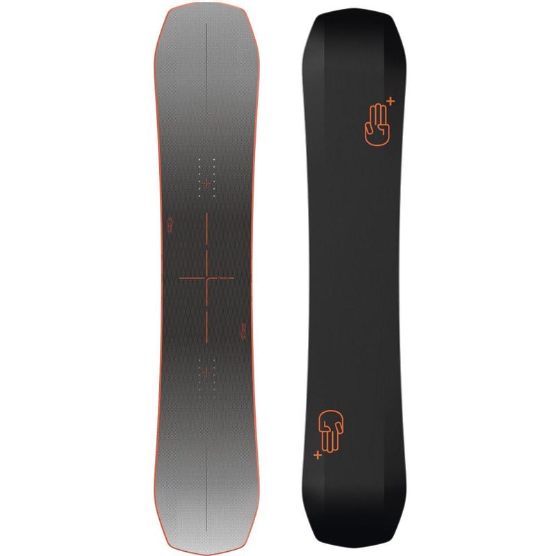 代购Bataleon男士滑雪板自由式全山地高性能黑色渐变色橙色装饰