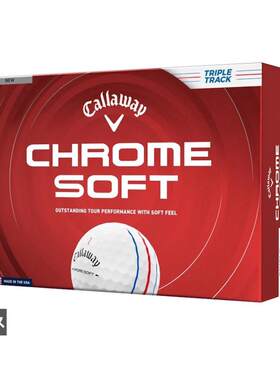 日本代购Callaway/卡拉威高尔夫球柔软击球感高倒旋三层结构