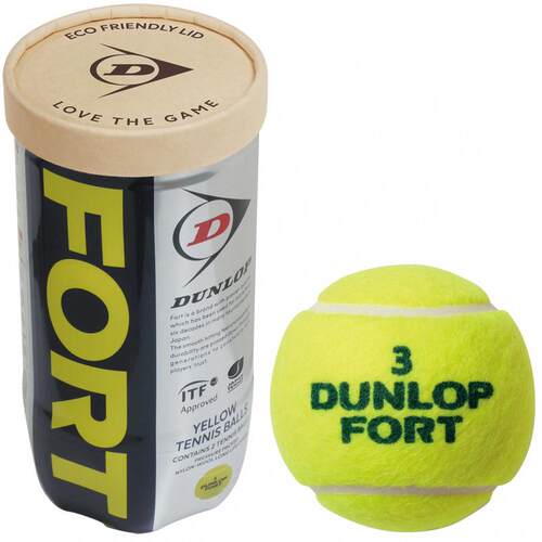 日本代购Dunlop/邓禄普网球ITF认证高耐用性黄色毛呢材质