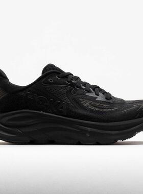 代购Hoka OneOne女士跑步鞋透气缓震轻量慢跑鞋黑色网面鞋面