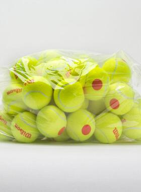 代购Wilson威尔胜网球低压缩慢速飞行ITF认证USTA认证48个黄色