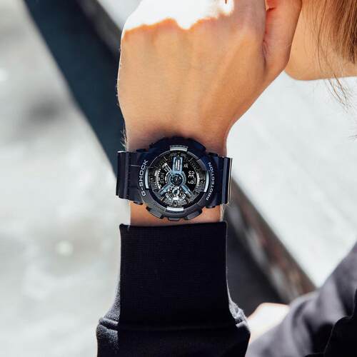 代购G-SHOCK男女手表日韩腕表防震防水树脂带矿物玻璃GA110-1B