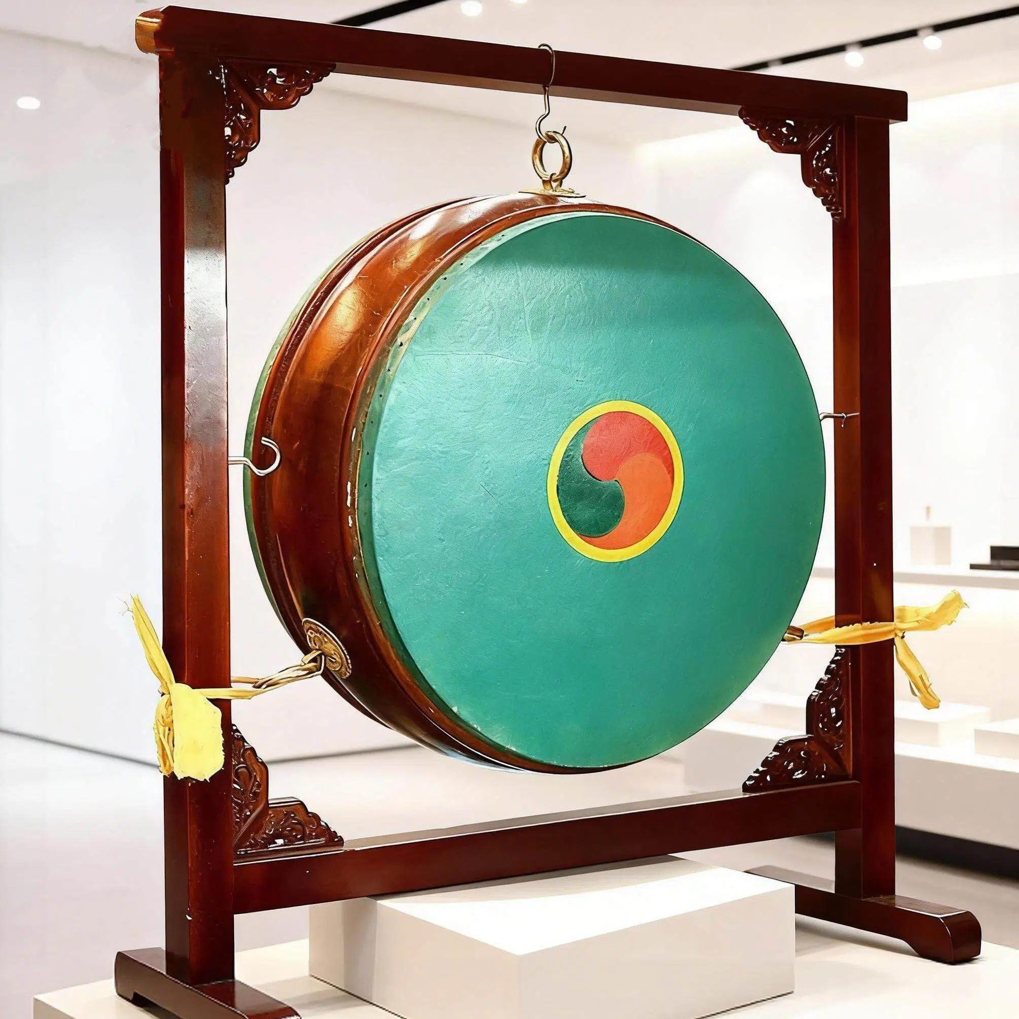 小锣鼓手工法鼓牛皮鼓槌密宗鼓鼓立式鼓乐器鼓全套断法鼓