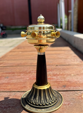 语狮子缩微胶片右挽狂澜手摇摆件