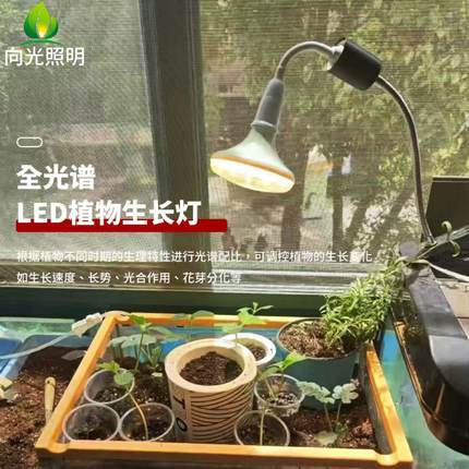 全光谱植物补光灯LED仿太阳光植物生长灯室内花卉盆栽多肉补光