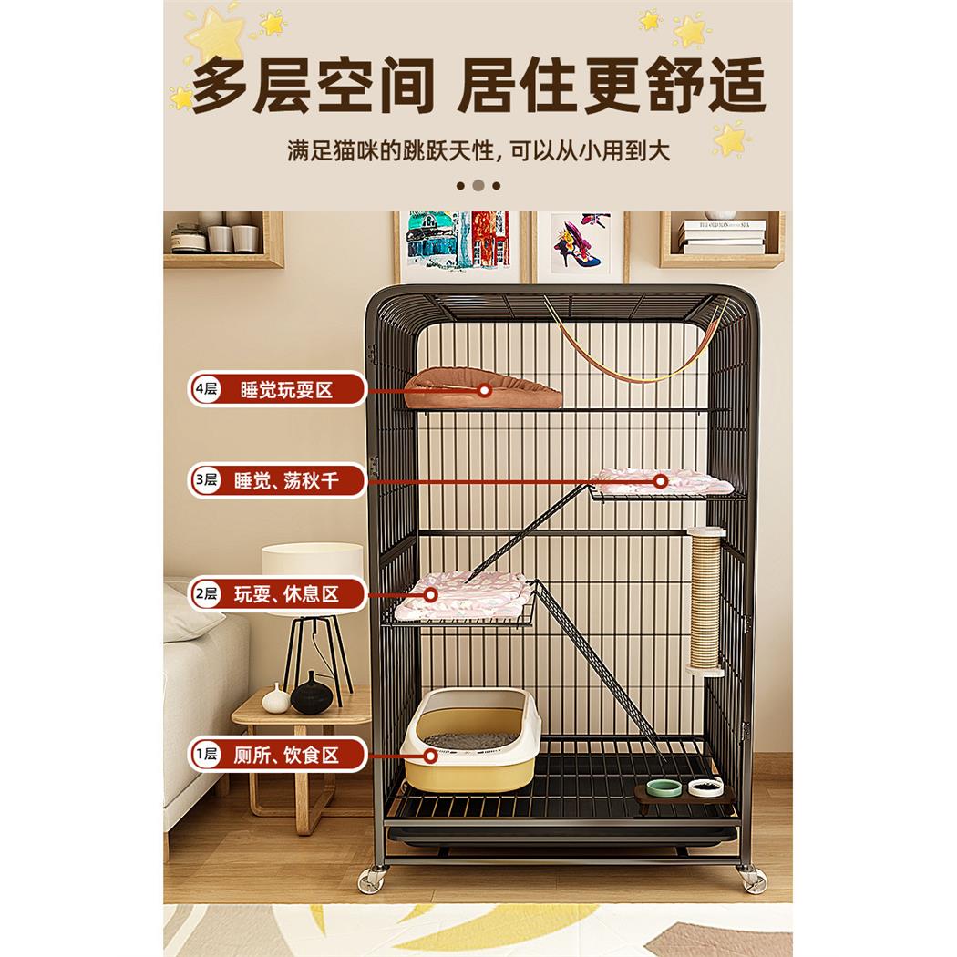 猫笼子家用室内猫别墅双