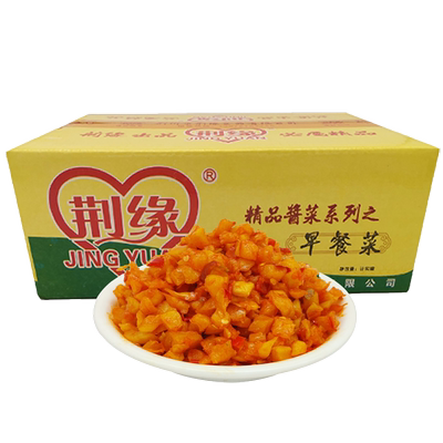 荆缘箱装六位鲜辣红油萝卜丁