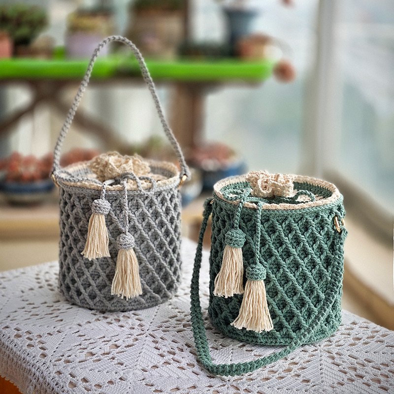 木子柯柯暖阁水桶包编织材料包