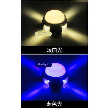 室外亮化点光源led新款十字星光灯单色七彩面包灯点光源四面防水