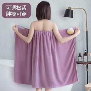 2024新款 浴巾家用女可穿可裹非纯棉吸水速干网红大人大浴裙薄夏季