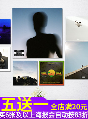 Daniel Caesar专辑海报 rap嘻哈说唱Hiphop歌手音乐装饰墙贴纸画