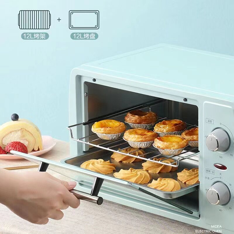 Midea/ 美的PT12B0家用电烤箱小型烘焙多功能全自动蛋糕挞12L升的