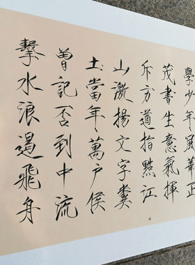 装裱可定制落款学书堂瘦金体书法