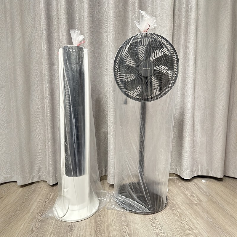 电风扇防尘罩一次性塔扇落地扇通用全包防灰尘保护套大号透明实用