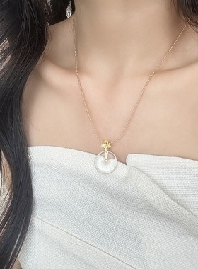 龙心同款平安扣吊坠项链2025新款