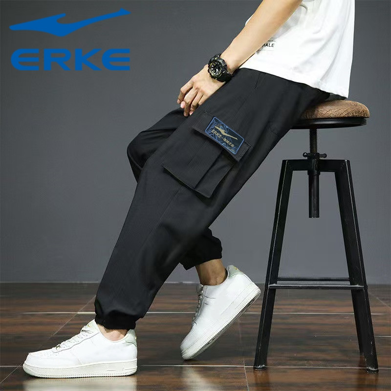 鸿星尔克运动裤男2025秋季款宽松潮流休闲百搭户外运动工装裤,运动服/休闲服装,运动长裤,淘宝优惠券,粉丝福利购,淘宝优惠卷