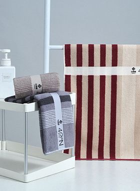 洁丽雅A类标准一等品全棉条纹100%棉毛巾批发72*34一件代发240291