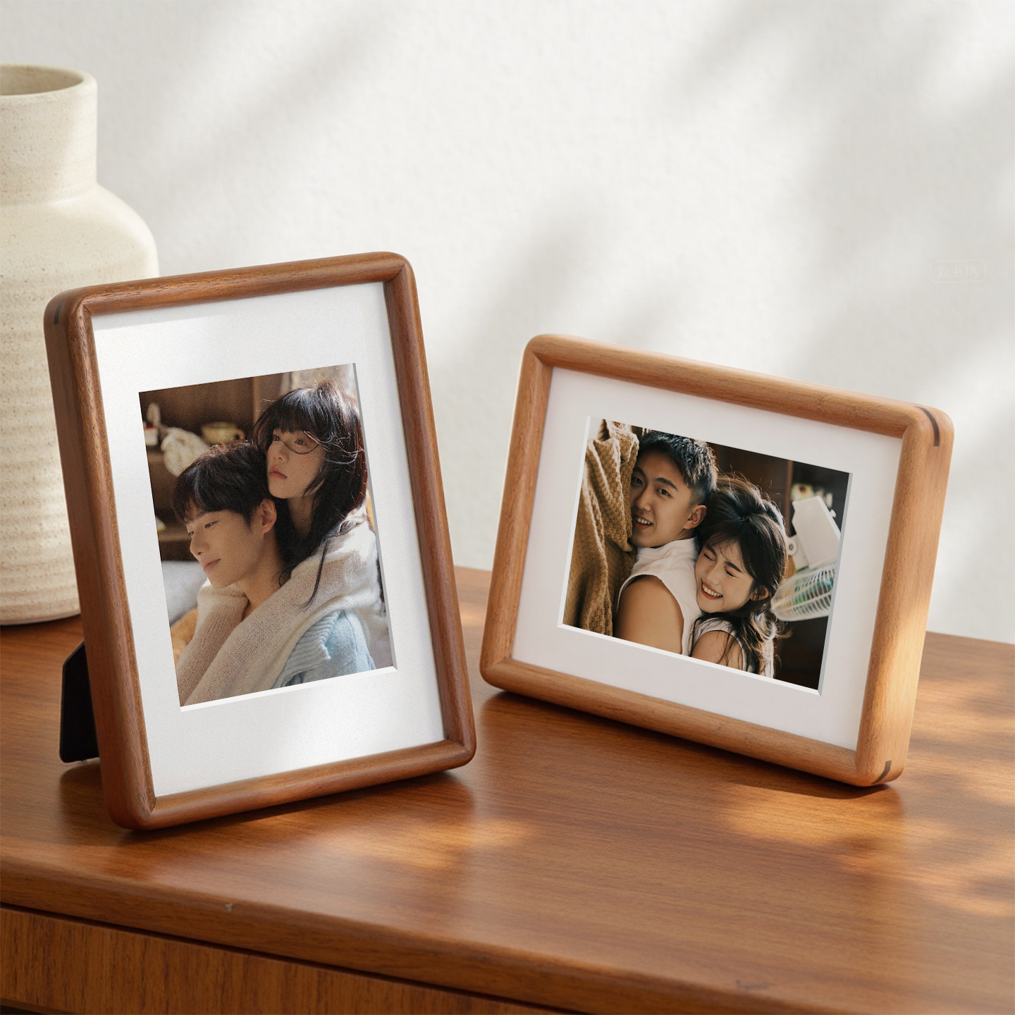 优质实木相框摆台免费照片冲印