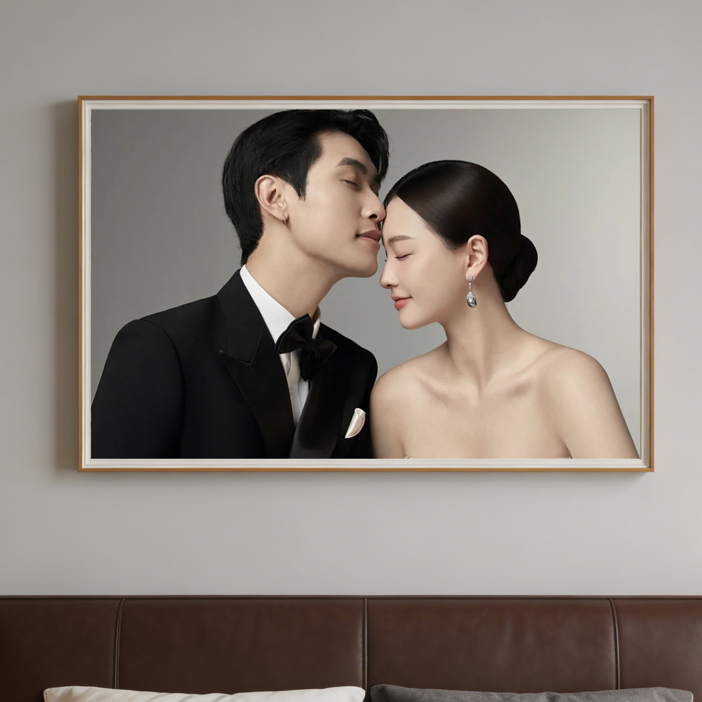 婚纱照挂墙相框照片放大加打印洗照片做成大尺寸结婚照全家福定制
