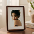 胡桃木相框摆台照片定制洗相片加打印做成高级感实木6寸情侣写真