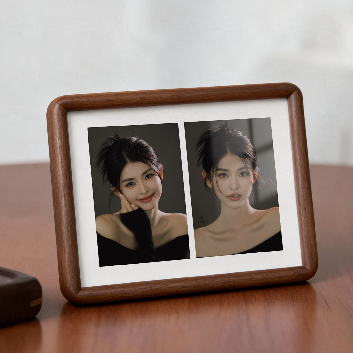 免费定制高清照片实木相框