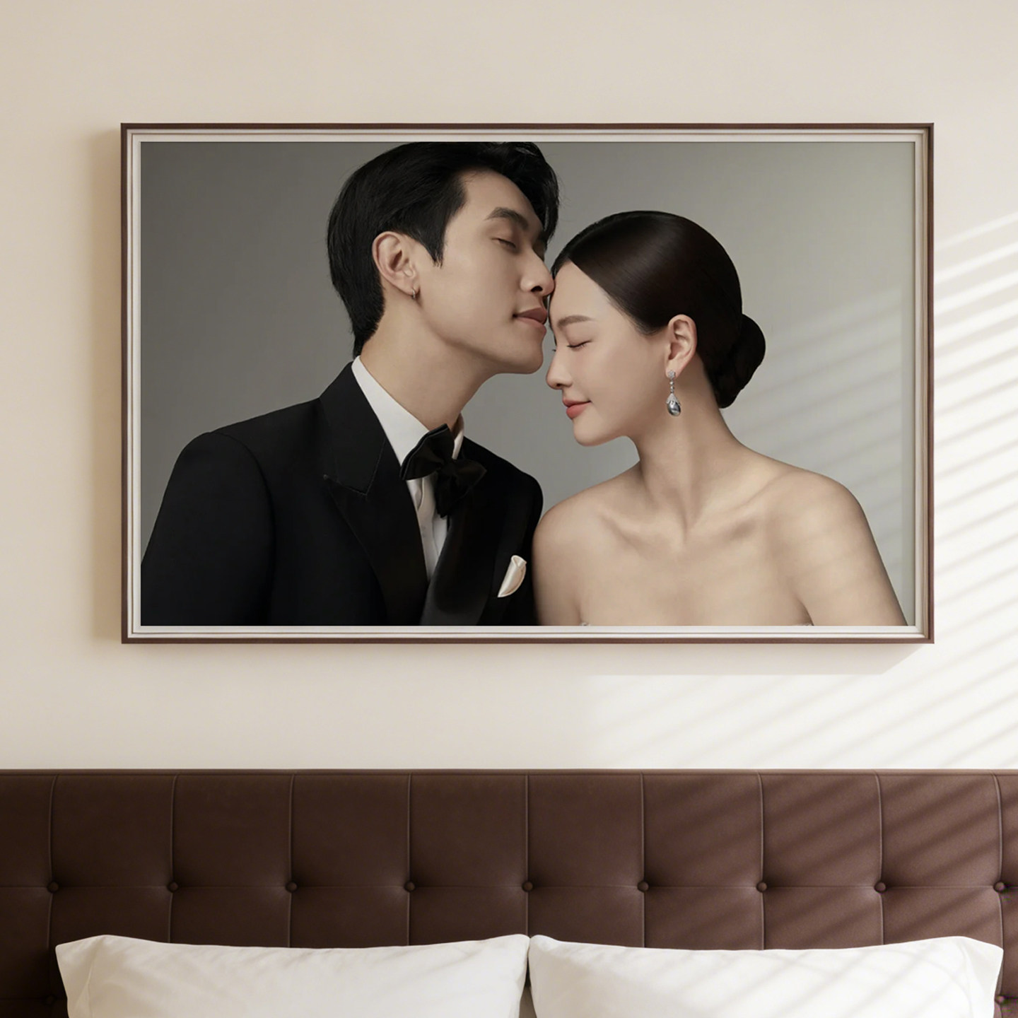 定制婚纱照相框结婚扎挂墙照片放大打印加大尺寸洗相片做成全家福