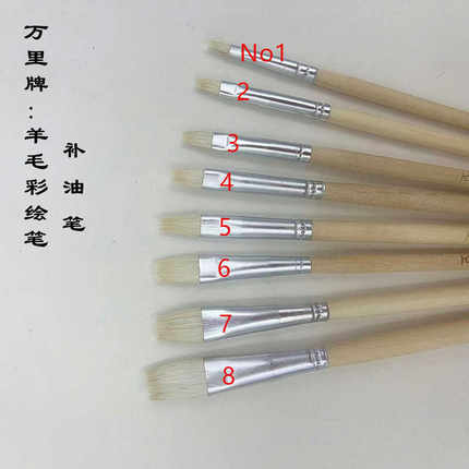 万里彩绘NO笔优质羊毛勾线笔水粉水彩油画描线边手绘涂鸦美甲画笔