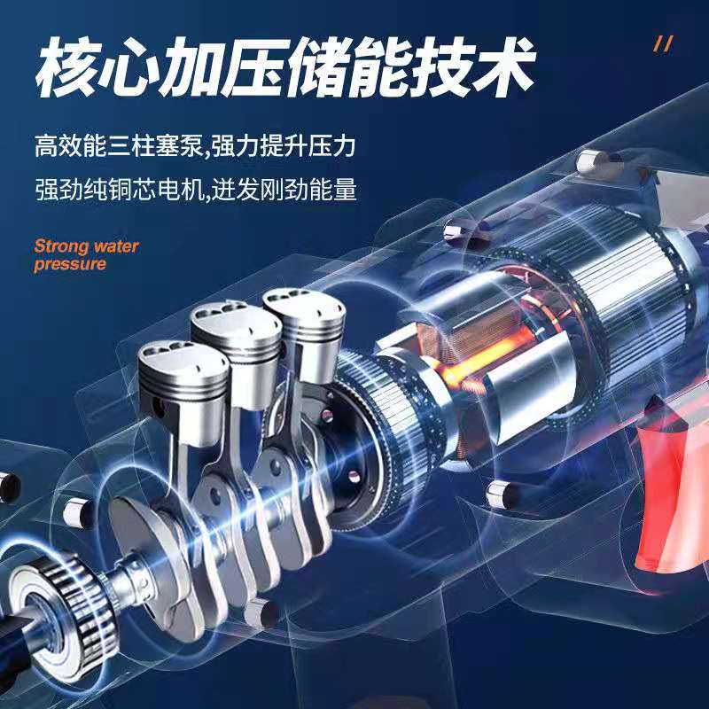 热销无线洗车机家用便携式车载充电式高压水枪大功率锂电池水泵清