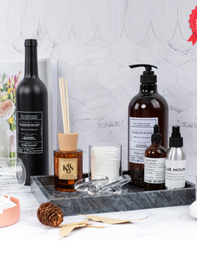 卫生间软装饰品摆件大理石托盘