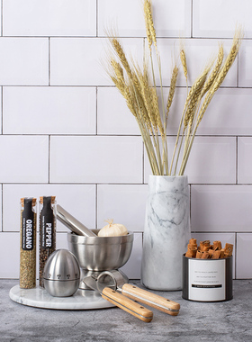 厨房样板间装饰品摆件大理石托盘