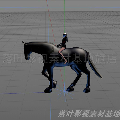 带动作3DMAX写实动物//马 老鹰 白鹭 鱼/骨骼绑定带动画+部分 c4d