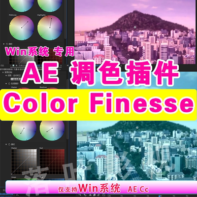 30 ae调色插件 Color Finesse 3.010 插件  windows系统专用汉化