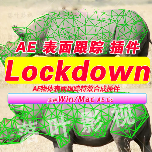 Ae物体表面跟踪特效合成插件Aescripts Lockdown插件包裹曲面跟踪