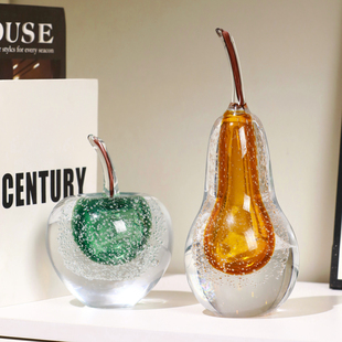 创意家居摆件客厅轻奢高档高级感玄关电视酒柜2026艺术玻璃装饰品