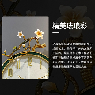 挂钟客厅家用时尚 饰钟表现代简约创意大气挂墙时钟 2022新款 轻奢装