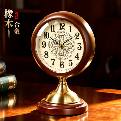 【真静音】8米看时美式轻奢座钟
