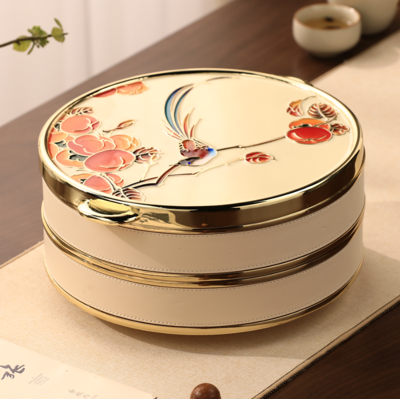 【珐琅彩工艺】家用高端轻奢果盒