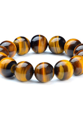 天然虎眼石手链圆珠虎眼石手链手串 时尚饰品