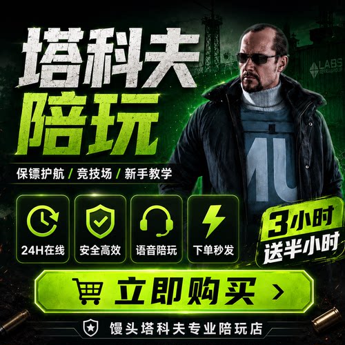 逃离塔科夫陪玩卢布任务保镖护航打金代练纯绿萌新指导实验室清图