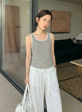 THE MIND韩系简约针织背心女多色2026春季新款休闲百搭无袖上衣