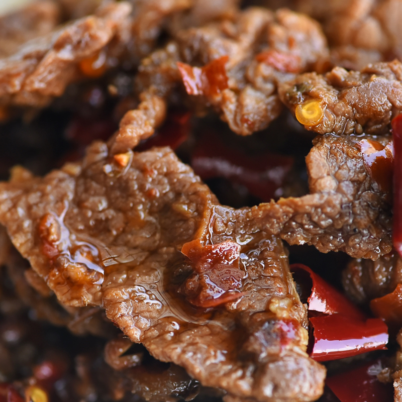 紫水豆干焦麻椒麻牛肉170g麻辣牛肉干零食即食办公室开州开县特产