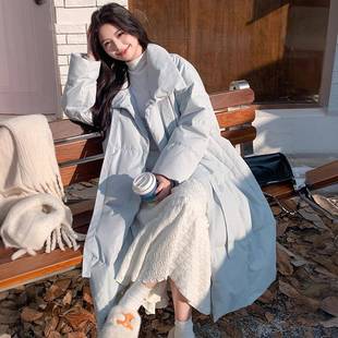 加厚保暖棉服女胖mm时尚 300斤大码 长款 韩版 气质立领棉衣外套 女装