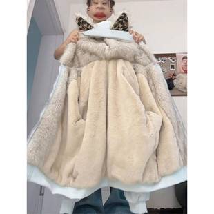 300斤大码 慵懒风猫耳朵棉服女胖mm韩系宽松加厚保暖连帽外套 女装