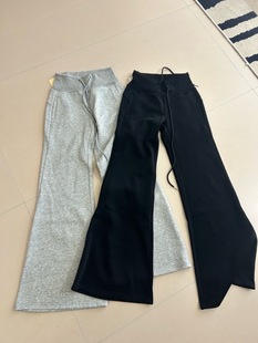 加绒中腰大喇叭裤 自开版 你伍老板娘