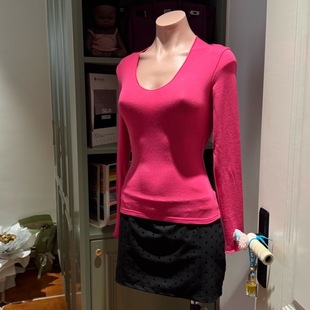 深v磨毛修身 那么软糯 保暖长袖 你伍老板娘