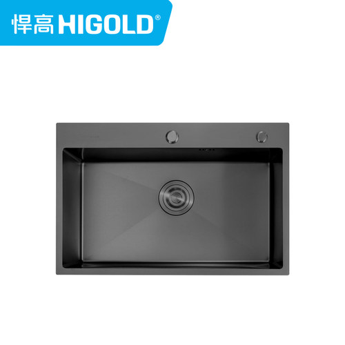 悍高水槽902428T安格斯A1系列单槽600*450*210洗碗池304不锈钢