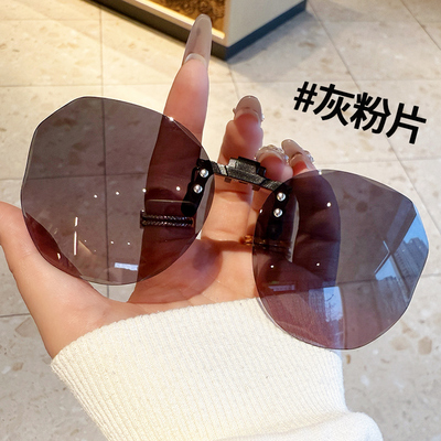 墨镜夹片女士开车超轻偏光夹片式墨镜可套近视镜太阳镜男防紫外线