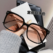 GM墨镜女防紫外线黑框日落可配度数大脸显瘦车高级感太阳眼镜偏光