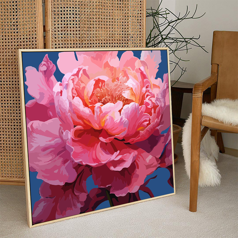 治愈唯美牡丹diy数字油画